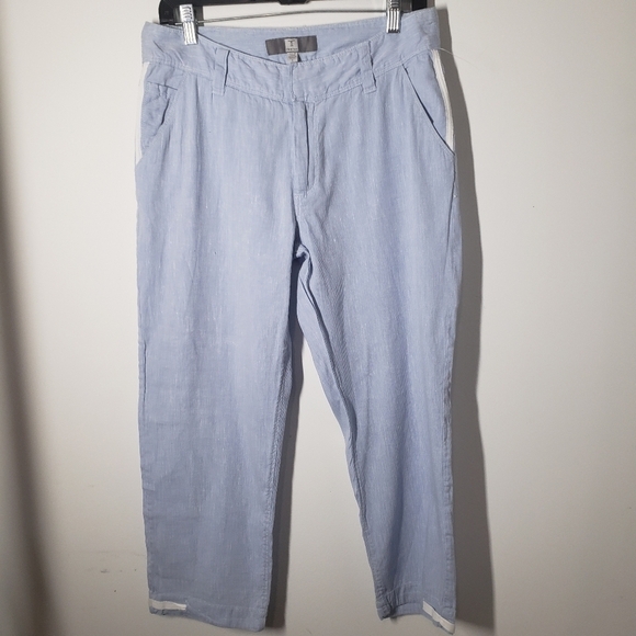 𝅺tristan crop chambray pants hight waist sz 6 - Picture 1 of 8